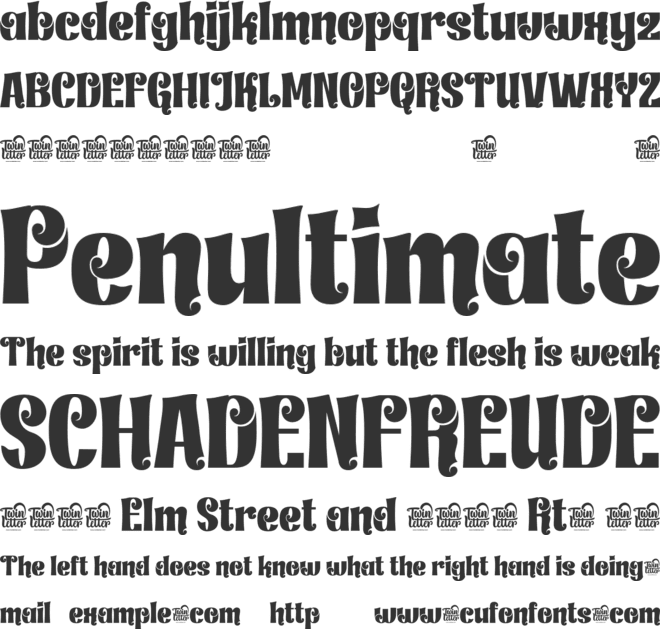 Lindraki font preview