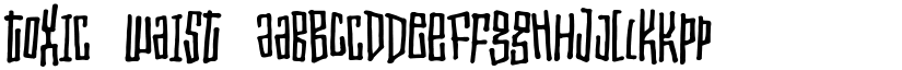 Toxic Waist font download