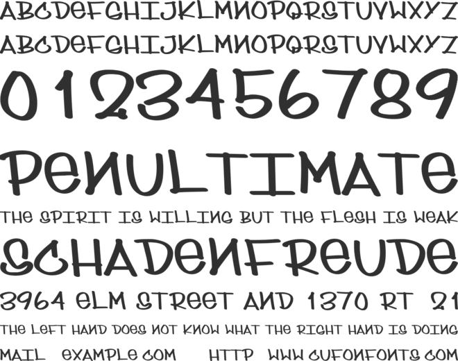 sydney mop style font preview