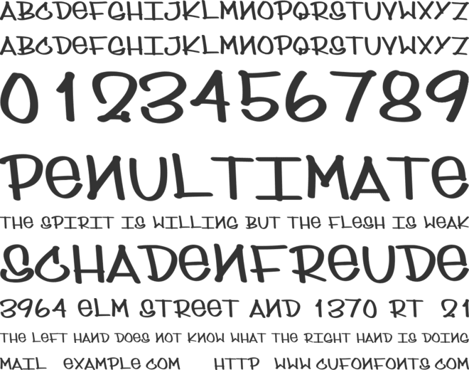 sydney mop style font preview