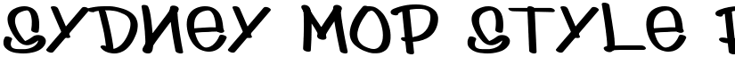 sydney mop style Regular font