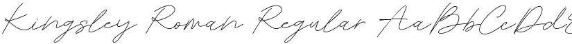 Kingsley Roman font download