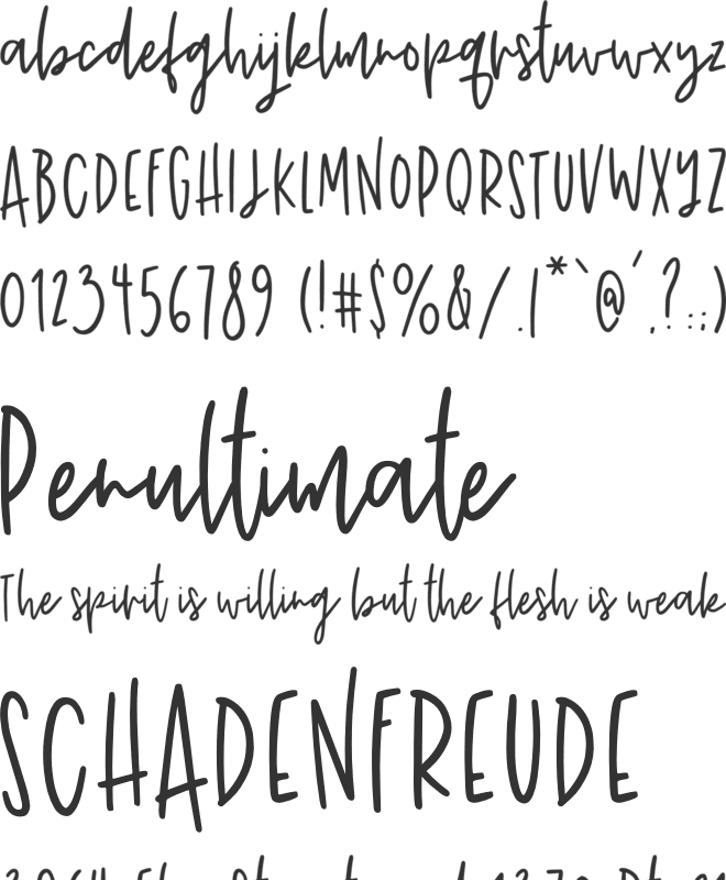 John Wick font preview