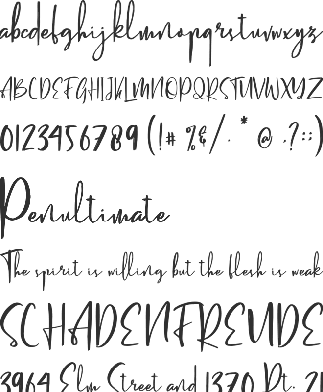 Letter Hellen font preview