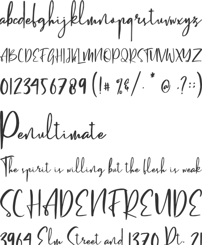 Letter Hellen font preview