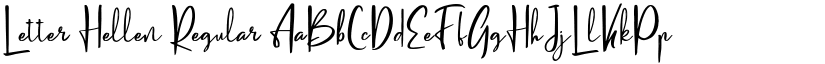 Letter Hellen Regular font