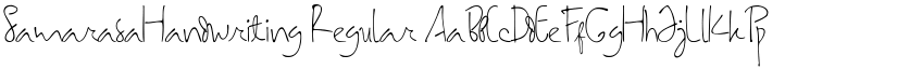 SamarasaHandwriting Regular font