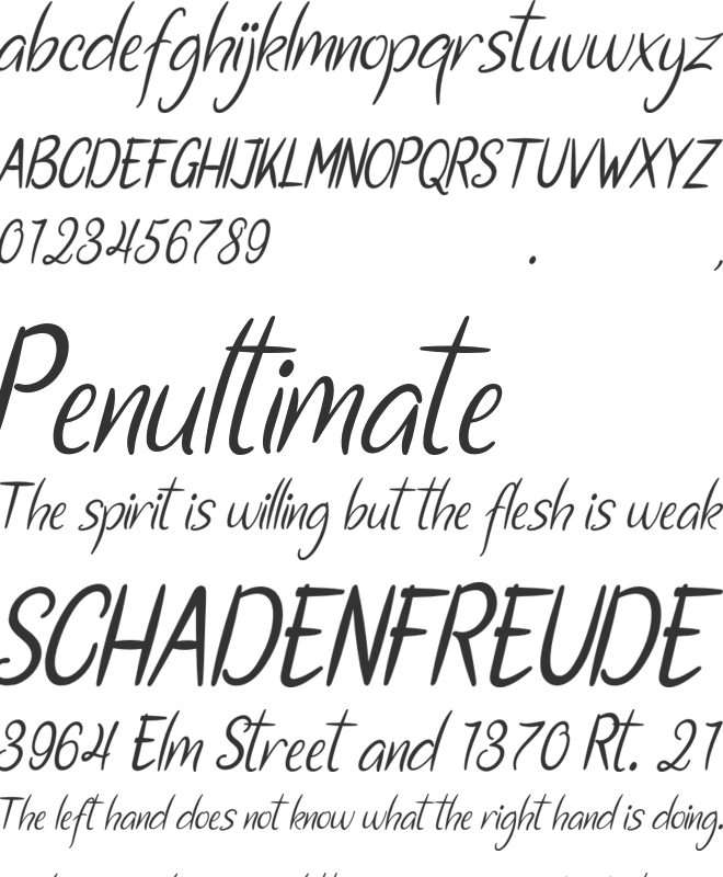 Santa Fe font preview