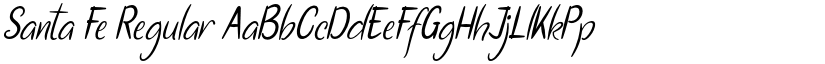 Santa Fe Regular font
