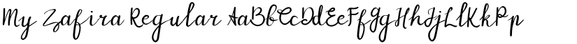 My Zafira font download
