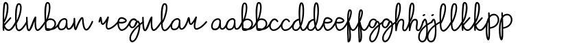 kluban Regular font