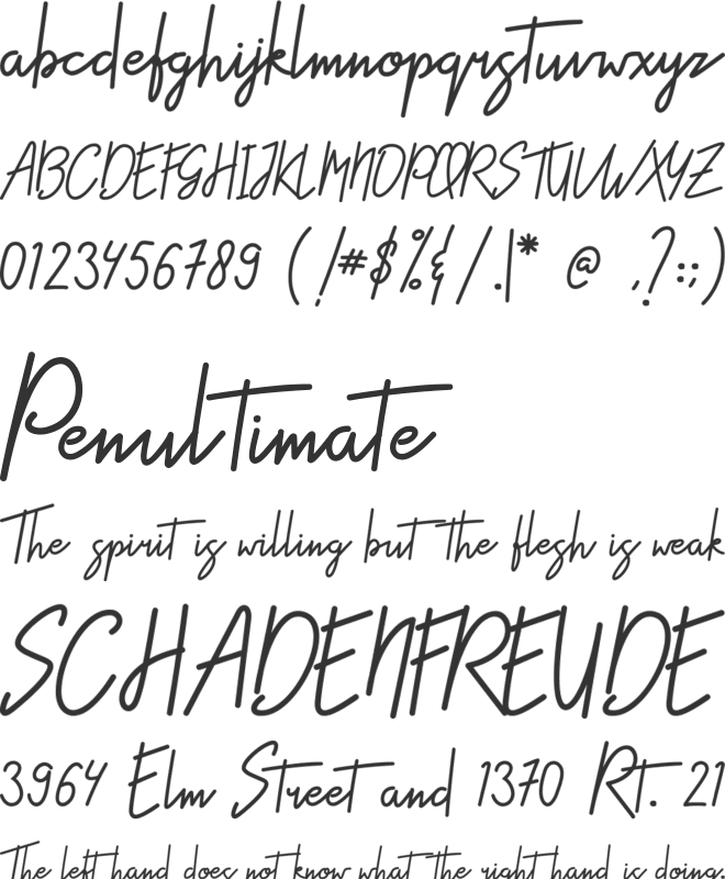 Styniar font preview