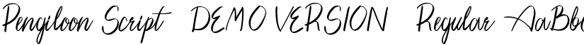 Pengiloon Script (DEMO VERSION) Regular font