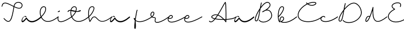 Talitha free font