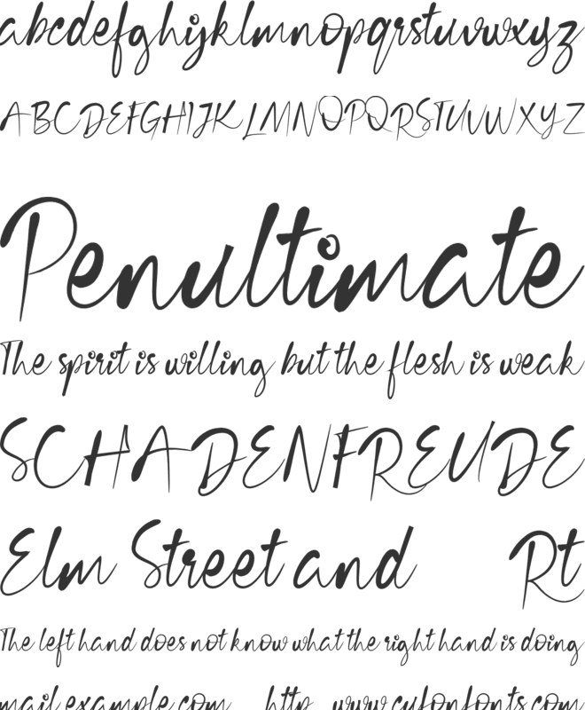 Cecilia Free Version font preview