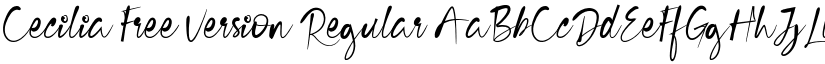 Cecilia Free Version Regular font