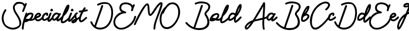 Specialist DEMO Bold font