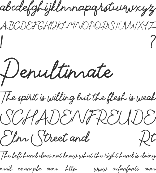 Specialist DEMO font preview