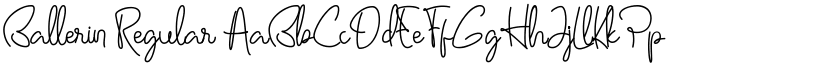 Ballerin Regular font