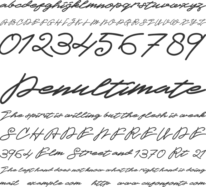 Juliaguz font preview