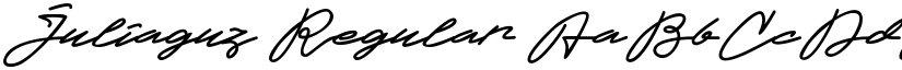 Juliaguz Regular font