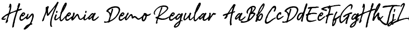 Hey Milenia Demo Regular font