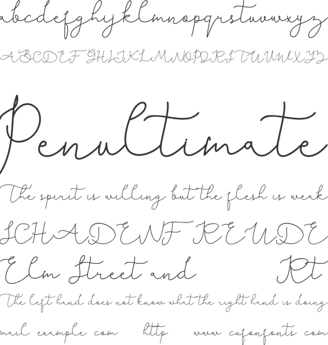 Karllia DEMO font preview