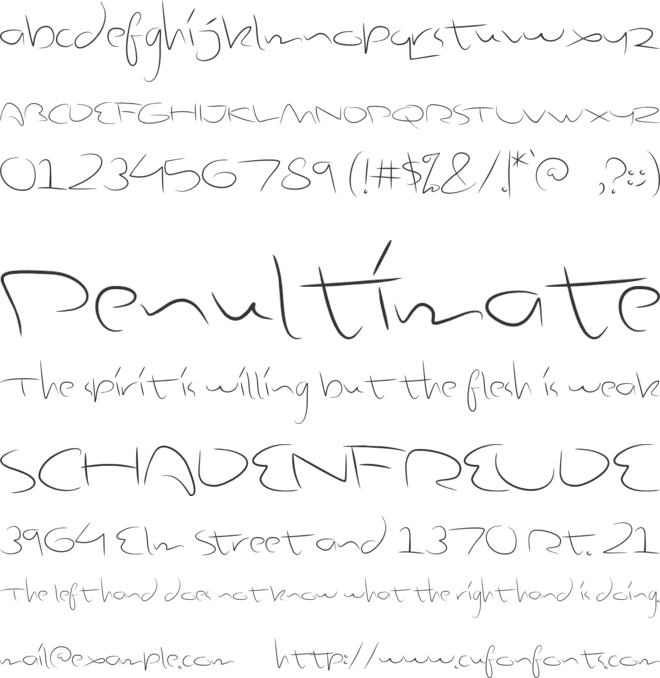 Dunk Godox font preview