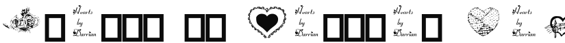 Hearts by Darrian font download