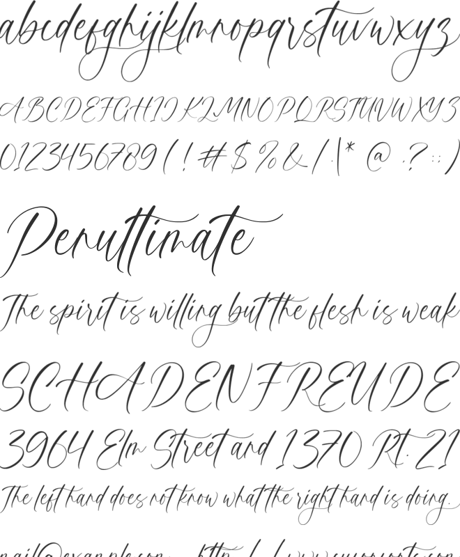 Agathamy font preview