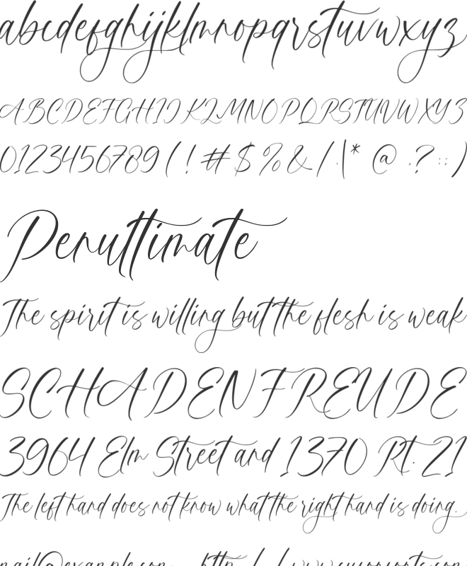 Agathamy font preview