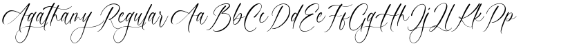 Agathamy Regular font