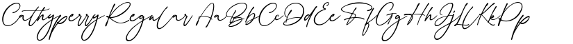 Cathyperry Regular font