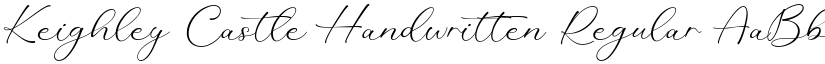 Keighley Castle Handwritten Regular font