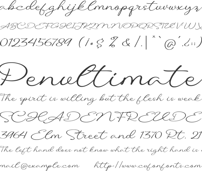 Agustus font preview