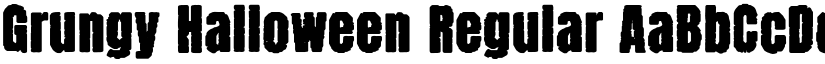 Grungy Halloween Regular font