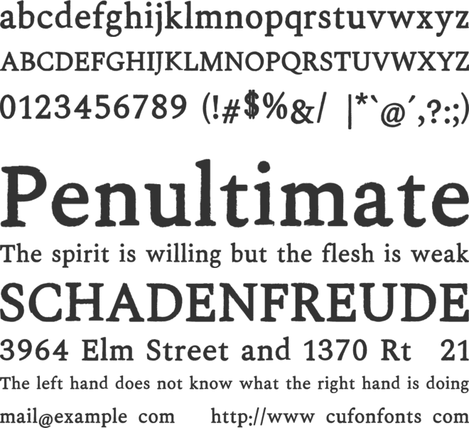 Shine Typewriter font preview