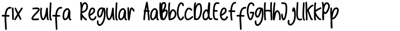 fix zulfa Regular font