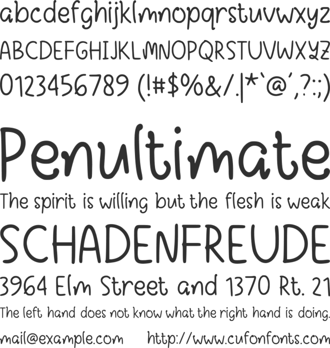 Stokelie font preview