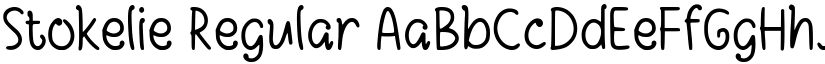 Stokelie Regular font