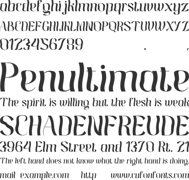 Hiylard font preview