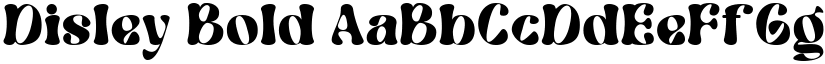 Disley Bold font