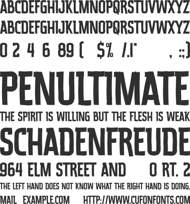 Stryke font preview