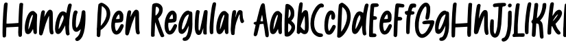 Handy Pen Regular font