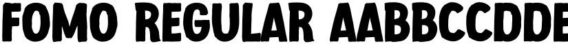 FOMO Regular font