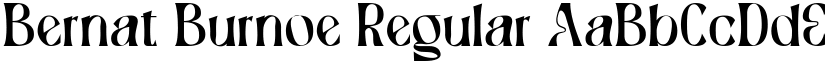 Bernat Burnoe font download