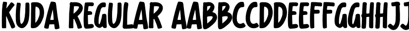 kuda Regular font