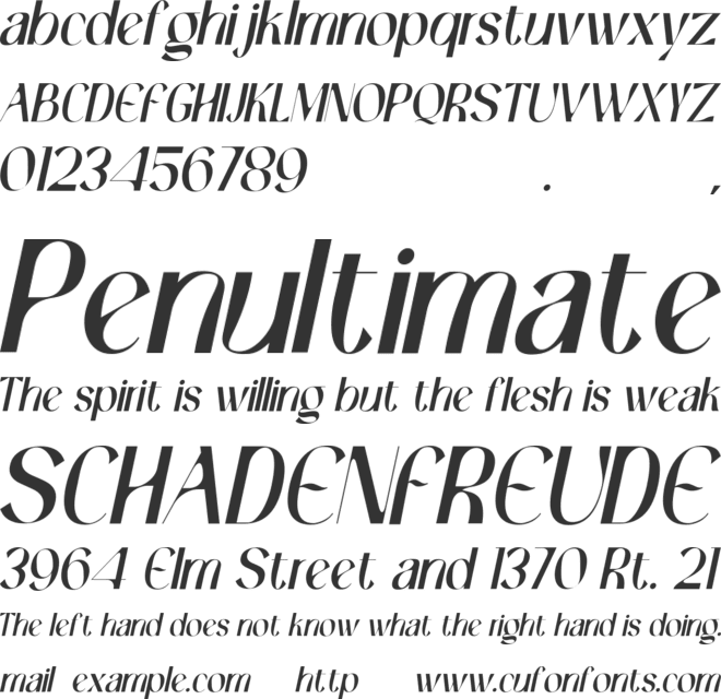 Kinglard font preview