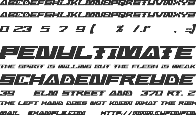 Alien Tribes font preview