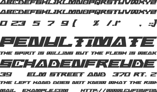 Alien Tribes font preview